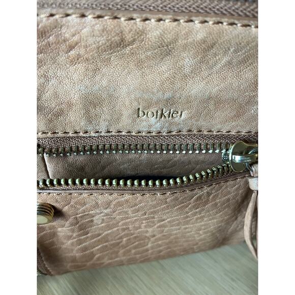Botkier | Logan Leather Crossbody Purse Brown w/Gold Chain Accent - Picture 5 of 7